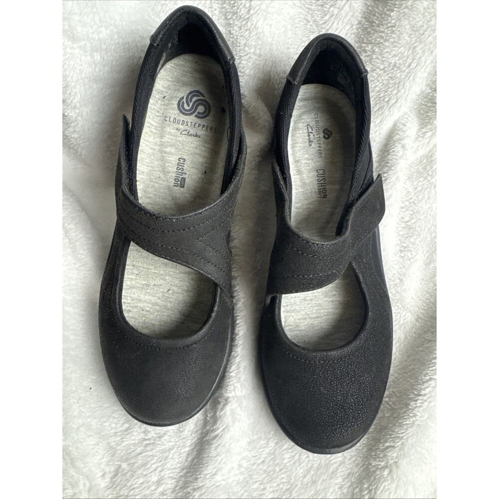 Clarks Cloud Steppers Women's Sz 5 Black Sillian Bella Maryjane Shoes Comfort